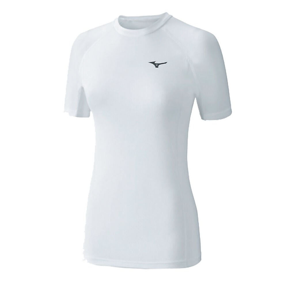 Damske Tričko Mizuno Bio Gear SS Biele Vypredaj DAIM39286